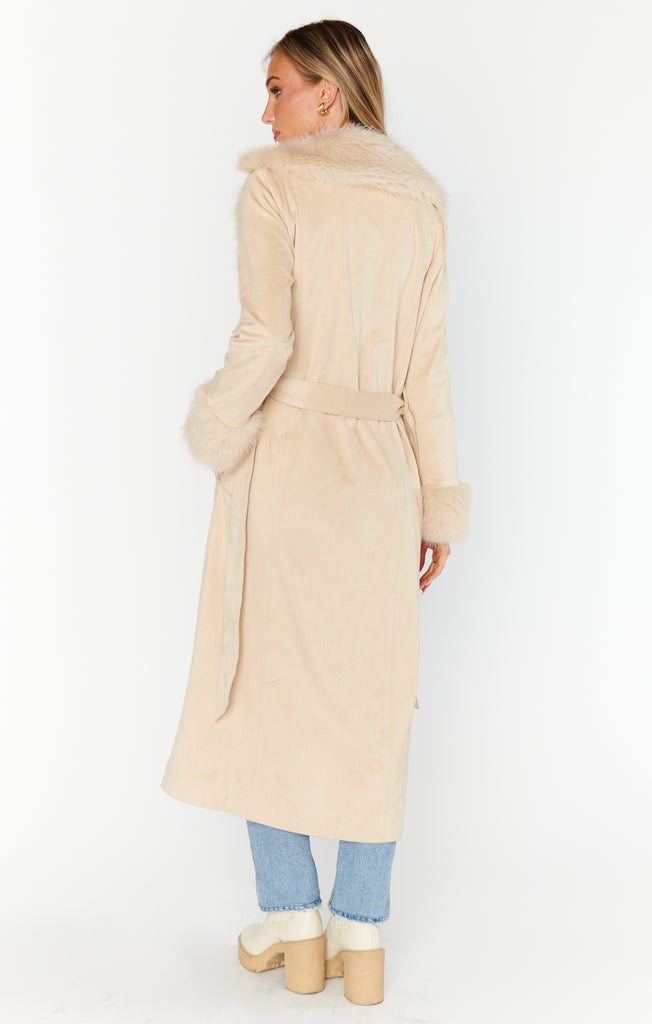 NEW!! The Penny Lane Fur Coat in Beige by Show Me Your Mumu