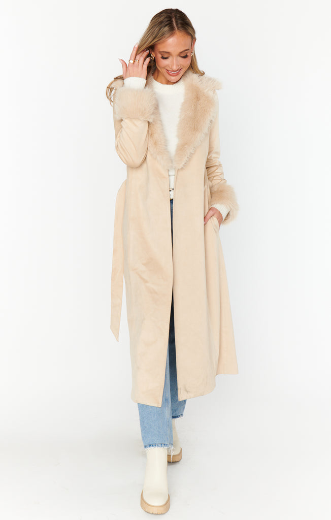 NEW!! The Penny Lane Fur Coat in Beige by Show Me Your Mumu