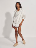 NEW!! Hawley Half Zip Sweatshirt in Ivory by VARLEY