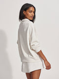 NEW!! Hawley Half Zip Sweatshirt in Ivory by VARLEY