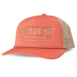 NEW!! Cowboy Trucker Hat in Coral