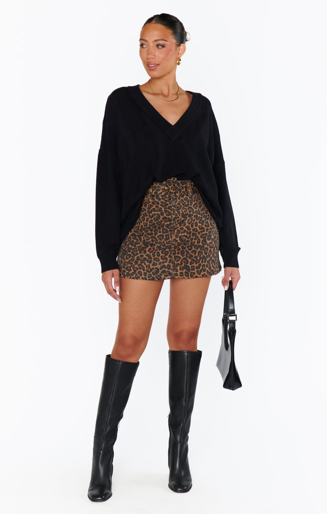 NEW!! Tyra Belted Leopard Skirt by Show Me Your MuMu