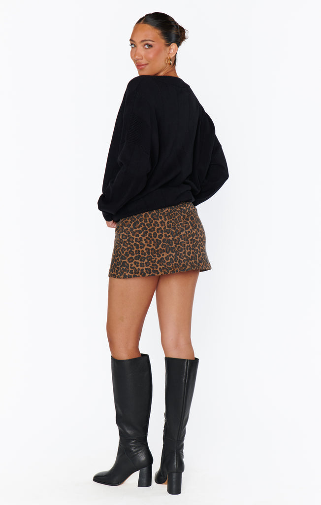 NEW!! Tyra Belted Leopard Skirt by Show Me Your MuMu