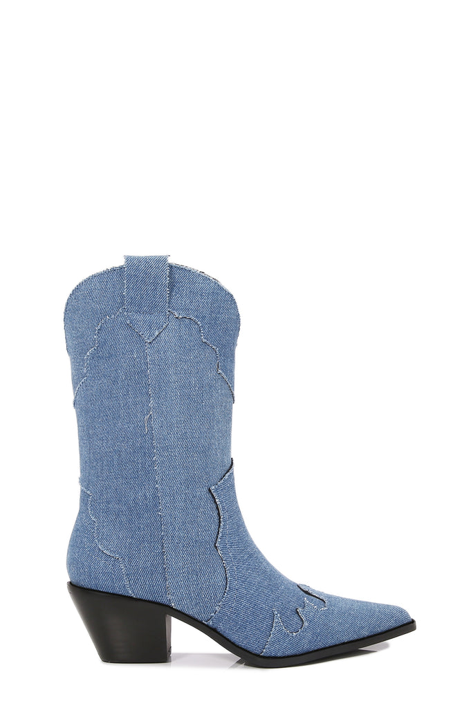 The Dolly Denim Cowboy Boots