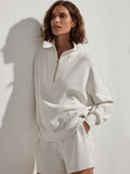 NEW!! Hawley Half Zip Sweatshirt in Ivory by VARLEY