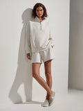 NEW!! Hawley Half Zip Sweatshirt in Ivory by VARLEY