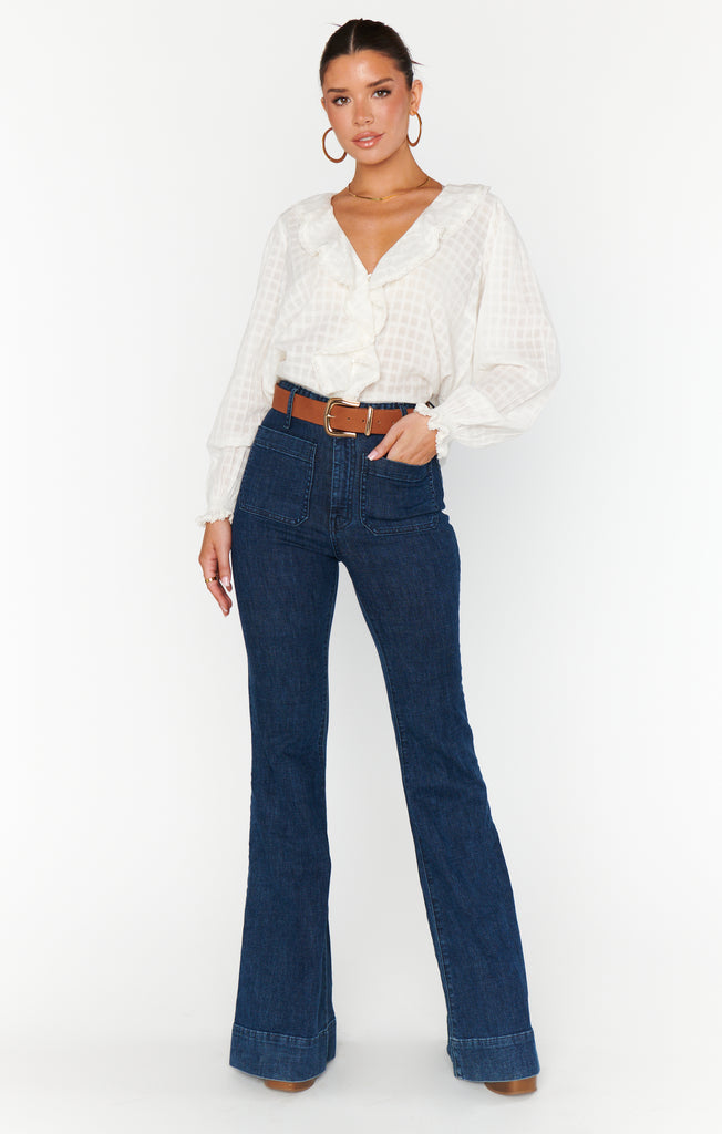 NEW!! Farrah Trouser Flare Jeans by Show Me Your Mumu