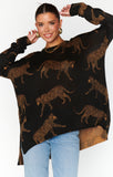 NEW!! Bonfire Sweater in Leopard by Show Me Your MuMu