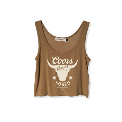 LICENSED!! "Coors Banquet Rodeo" Tank in Camel