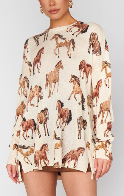 NEW!! Bonfire Sweater in Wild Horses