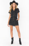 NEW!! The Cannon Romper in Washed Black by Show Me Your Mumu