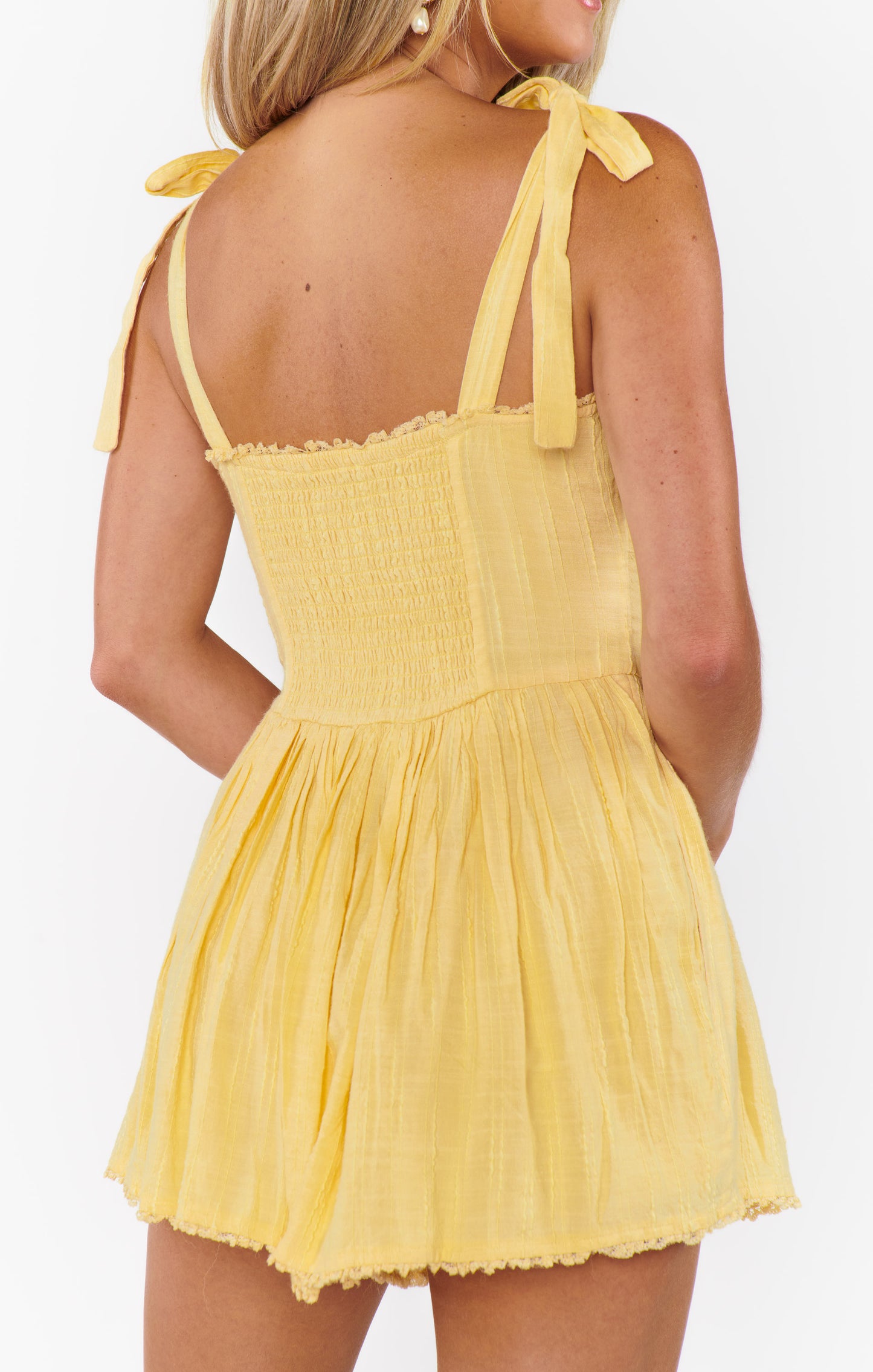FINAL SALE!! The Regal Romper in Yellow