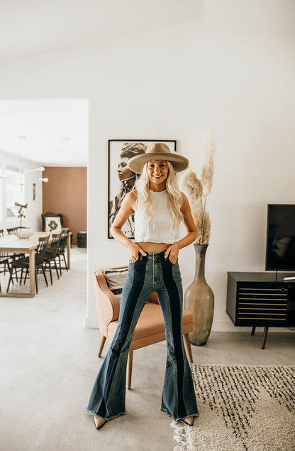 NEW! The Beverly Wool Panama in Taupe - Glitzy Bella