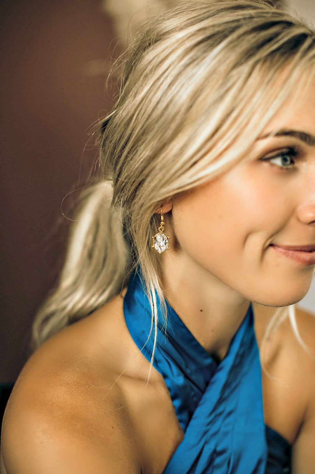 EXCLUSIVE "First Lady's Luncheon" Swarovski Crystal Drop Earrings - Glitzy Bella