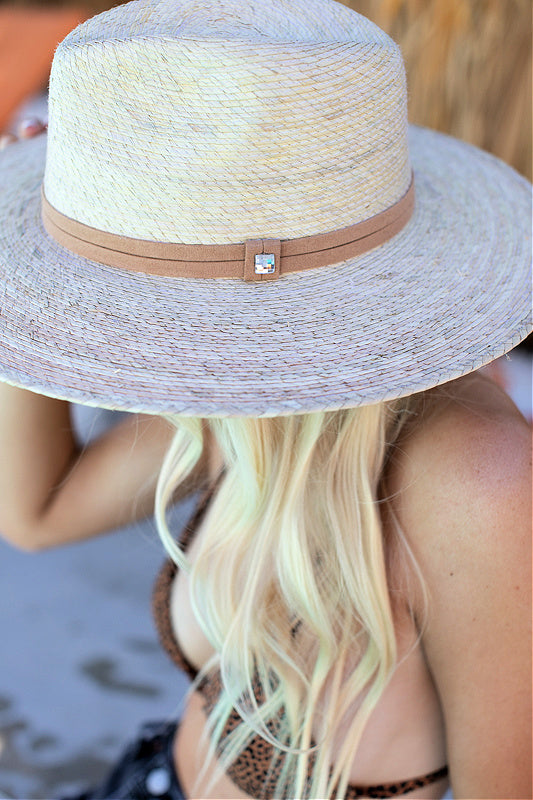Islander Pressed Palm Crystallized Straw Hat