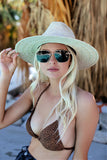 AS SEEN ON WHITNEY RIFE!! The Islander Pressed Palm Crystallized Straw Hat