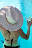 GB ORIGINAL!! "VACAY" Pressed Palm Straw Hat in 2 styles
