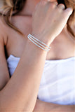 NEW!! Crystal Triple Pave' Cuff Stretch Bracelet