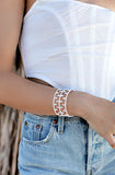 NEW!! Art Deco Crystal Cuff Stretch Bracelet