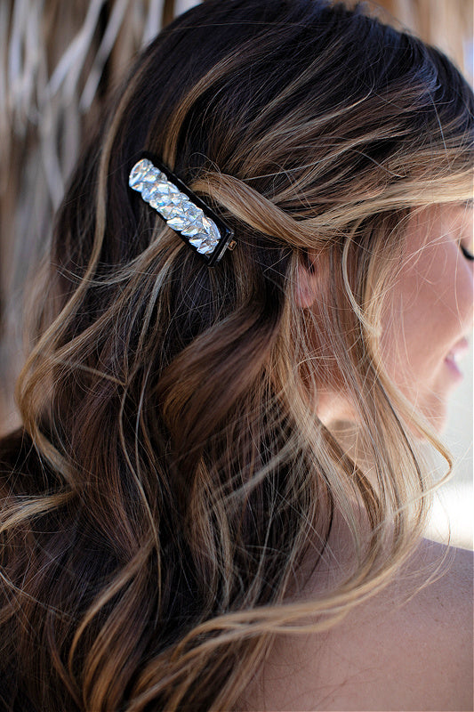NEW!!  Crystal Cluster Hair Clip