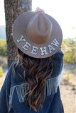 NEW!! GB ORIGINAL!! The "YEE HAW" Cameron Wool Hat in Taupe