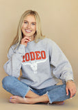 "RODEO" Sweatshirt in Heather Grey