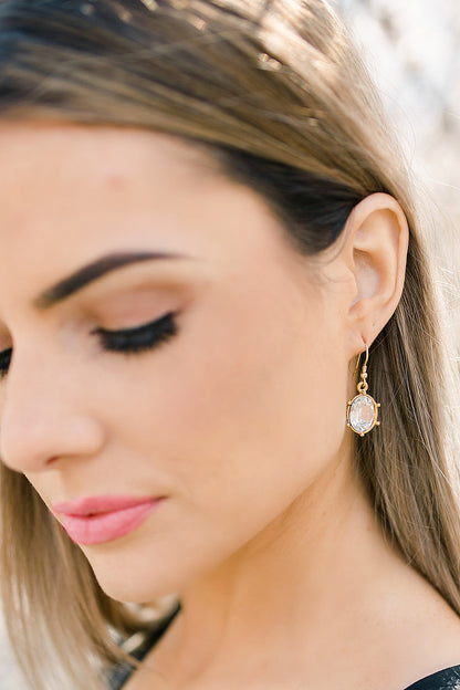 EXCLUSIVE "First Lady's Luncheon" Swarovski Crystal Drop Earrings - Glitzy Bella