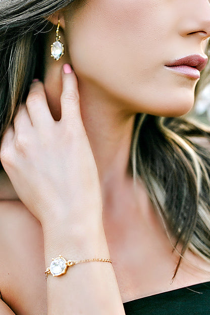 EXCLUSIVE "First Lady's Luncheon" Swarovski Crystal Drop Earrings - Glitzy Bella