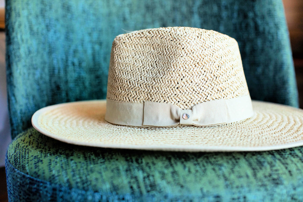 BEST SELLER!! The Palm Desert Straw Panama Hat in Light