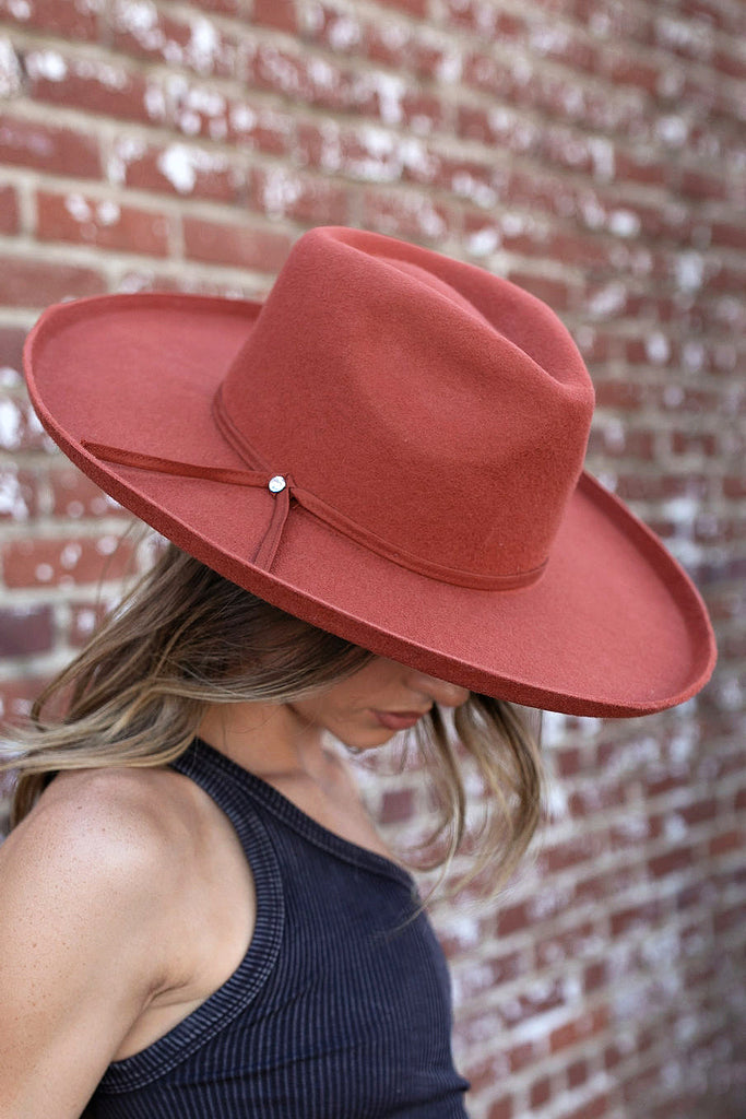 NEW! The Beverly Wool Panama in Rust