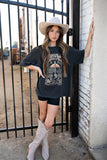 IN STOCK!! Music City Graphic Oversized Tee in Charcoal