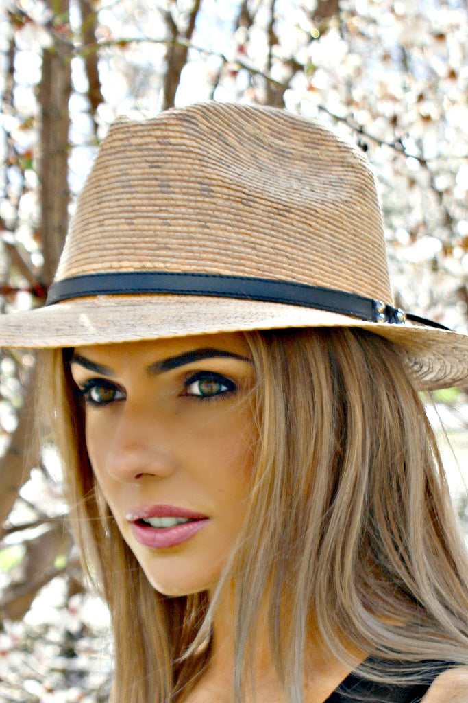 BEST SELLER! The Palm Crystallized Panama Hat - Glitzy Bella