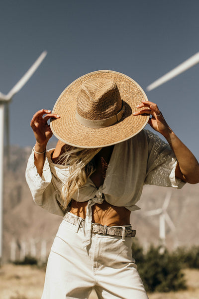 The Palm Desert Straw Panama Hat in Natural