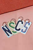 Authentic License Plate Initial Key Chains - Glitzy Bella