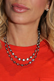 Alexis "Crystals by the Yard" Necklace in Hematite - Glitzy Bella