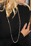 Alexis "Crystals by the Yard" Necklace in Rose Gold - Glitzy Bella