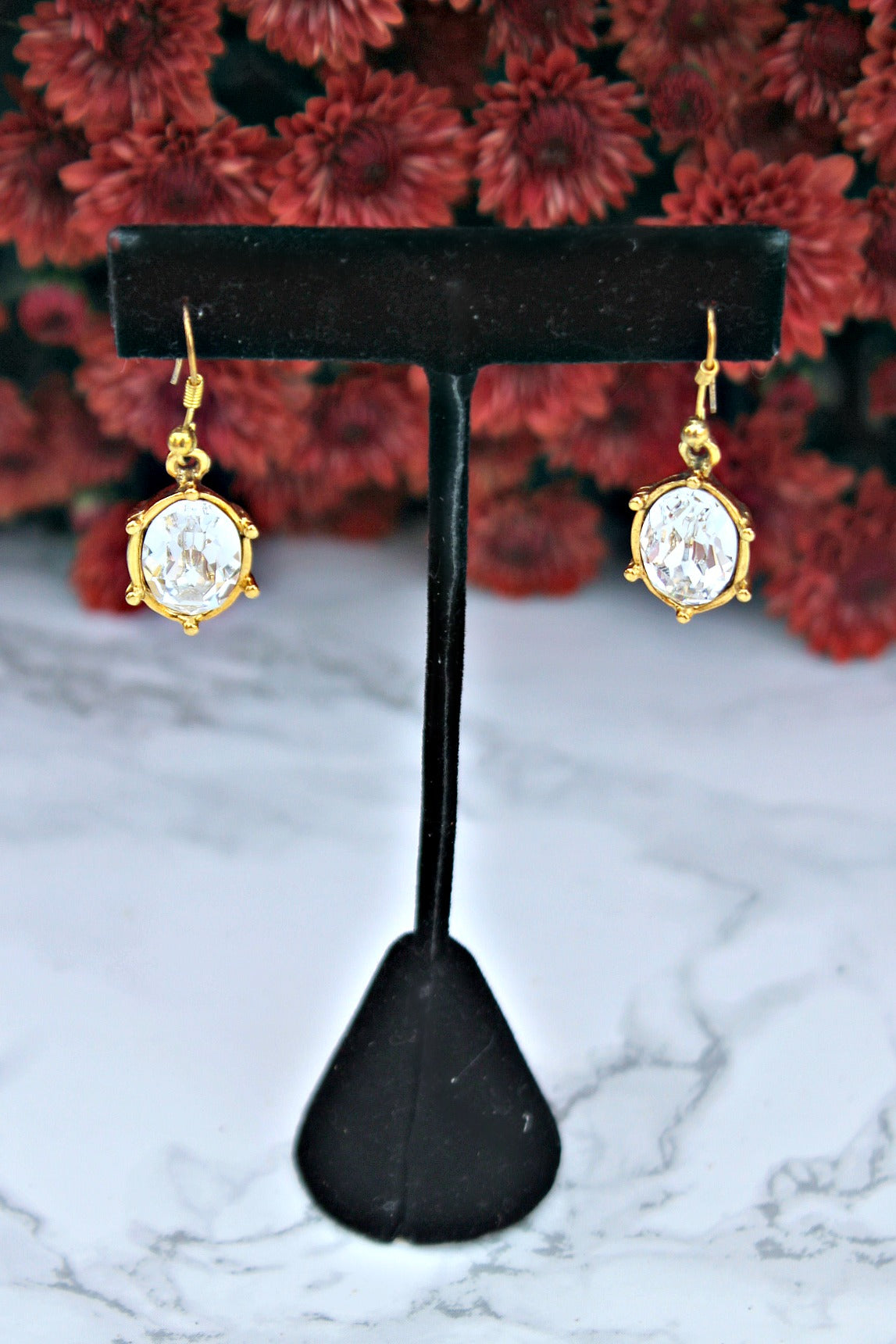 EXCLUSIVE "First Lady's Luncheon" Swarovski Crystal Drop Earrings - Glitzy Bella