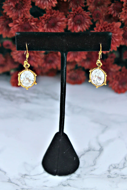EXCLUSIVE "First Lady's Luncheon" Swarovski Crystal Drop Earrings - Glitzy Bella