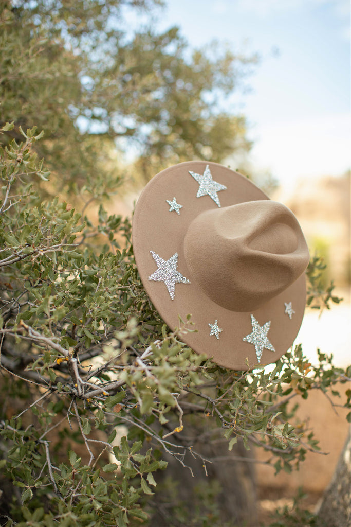 GB ORIGINAL!!The "Star" Cameron Wool Hat in Taupe