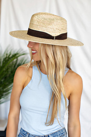 NEW!! The Tulum Pressed Palm Straw Hat