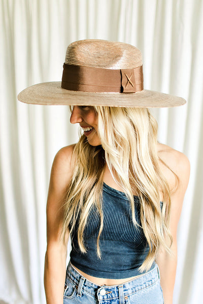 The Riviera Pressed Palm Straw Hat