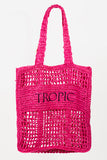 NEW!! Tropic Raffia Beach Bag in Pink