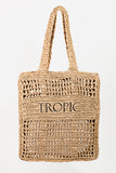 “Tropic” Raffia Beach Bag in Natural