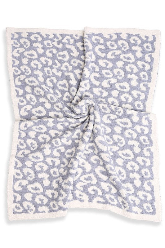 NEW!! Infant "Leopard" Comfy Luxe Throw Blanket in 4 Colors