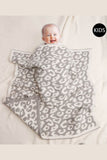 NEW!! Infant "Leopard" Comfy Luxe Throw Blanket in 4 Colors