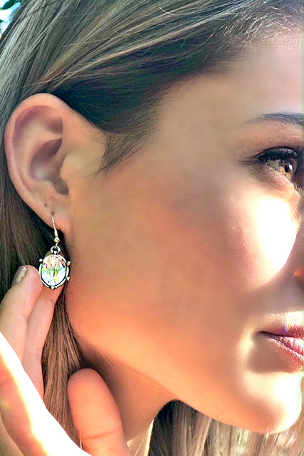 EXCLUSIVE "FIRST LADIES LUNCHEON" Swarovski Crystal Silver Drop Earrings - Glitzy Bella