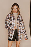 IN STOCK!! The Nevada Plaid Shacket in Light Pink