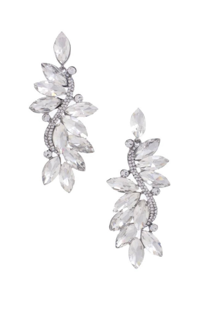 NEW!! Crystal Cluster Drop Earring