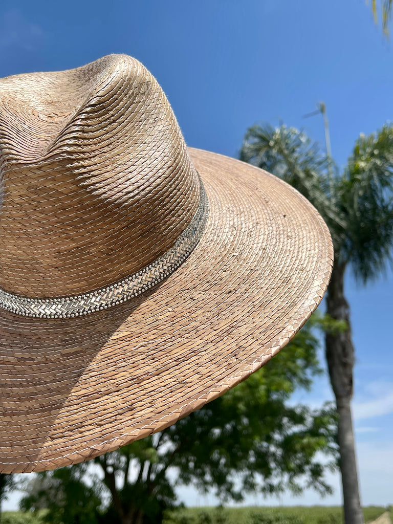 AS SEEN ON BRITT HORTON!! The “Arizona” Islander Pressed Palm Straw Hat