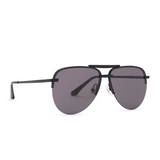 NEW!! DIFF "Tahoe" in Black Oversized Polarized Aviator Sunglasses